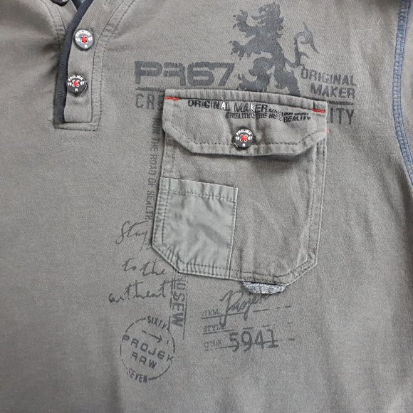 Project Raw Sage Green Long Sleeve T-shirt - Picture 5 of 16